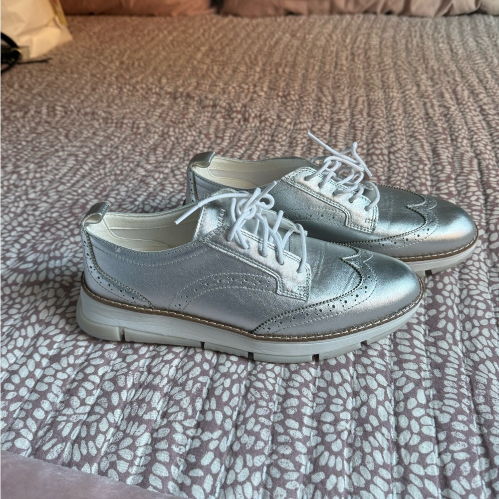 Cole Haan Silver Women's Loafers